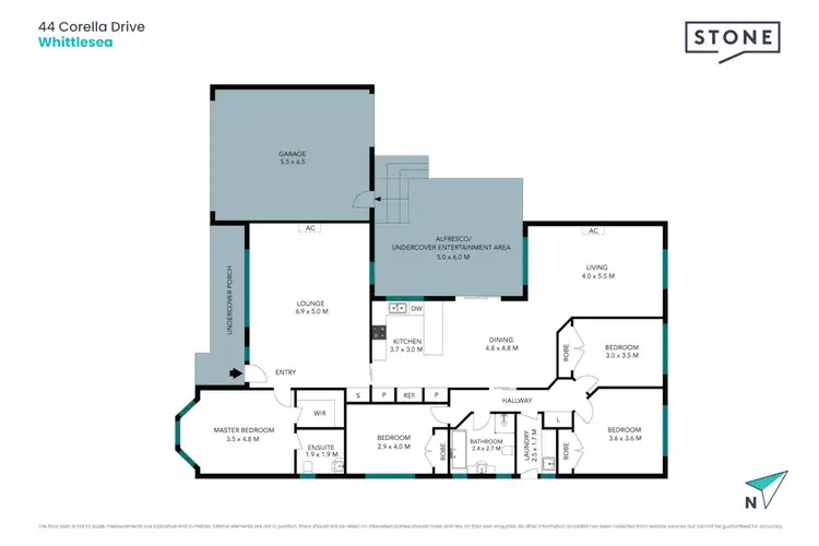Floorplan of Homely house listing, 44 Corella Drive, Whittlesea VIC 3757