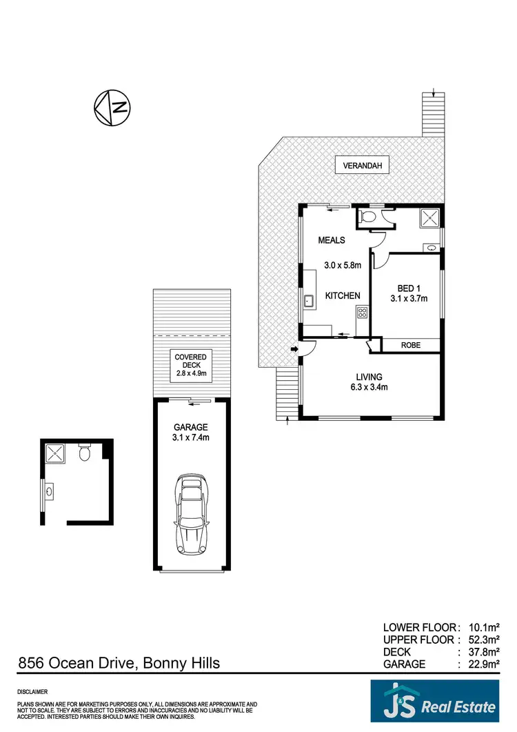 Floorplan of Homely house listing, 856 Ocean Drive, Bonny Hills NSW 2445
