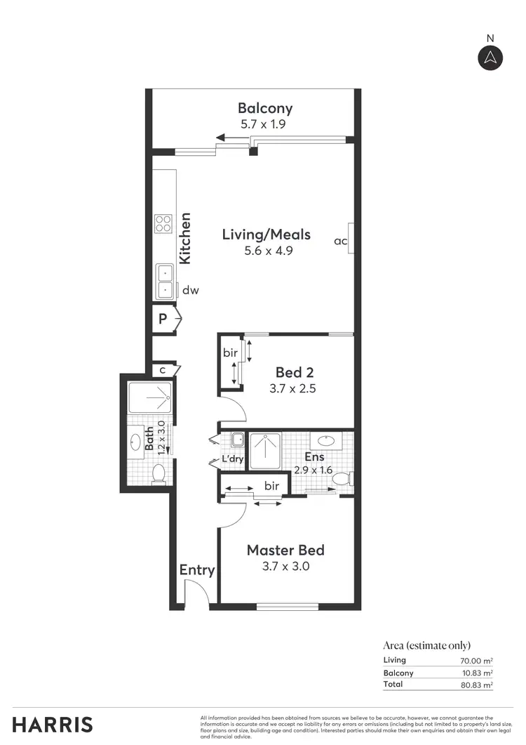 Floorplan of Homely unit listing, 101/271-281 Gouger Street, Adelaide SA 5000