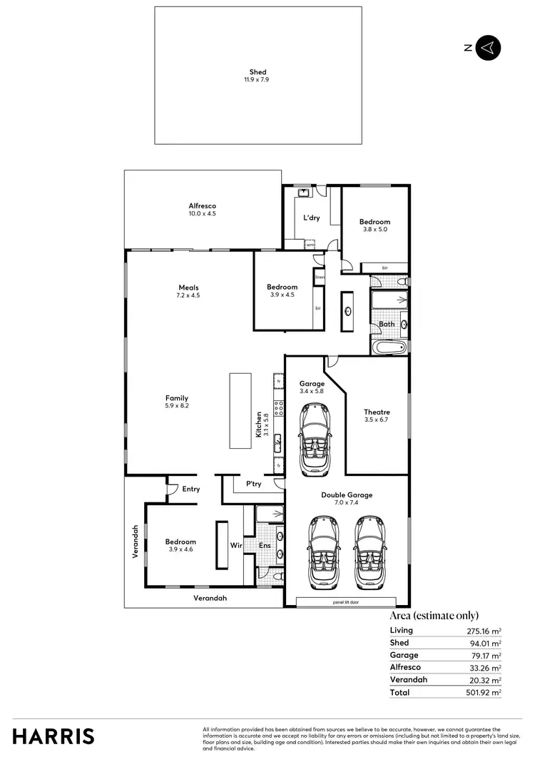 Floorplan of Homely house listing, 36 Macquarie Parade, Meadows SA 5201