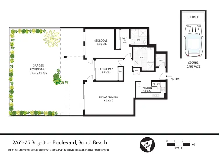 Floorplan of Homely apartment listing, 65-75 Brighton Boulevard, Bondi Beach NSW 2026