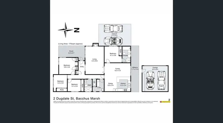 Floorplan of Homely house listing, 2 Dugdale Street, Bacchus Marsh VIC 3340