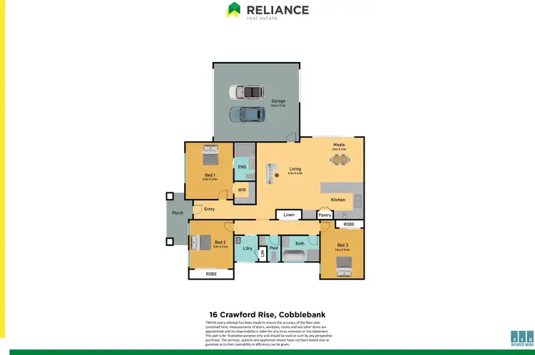 Floorplan of Homely house listing, 16 Crawford Rise, Cobblebank VIC 3338