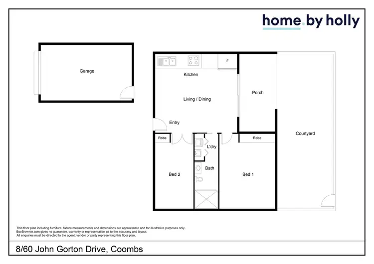 Floorplan of Homely apartment listing, 8/60 John Gorton Drive, Coombs ACT 2611