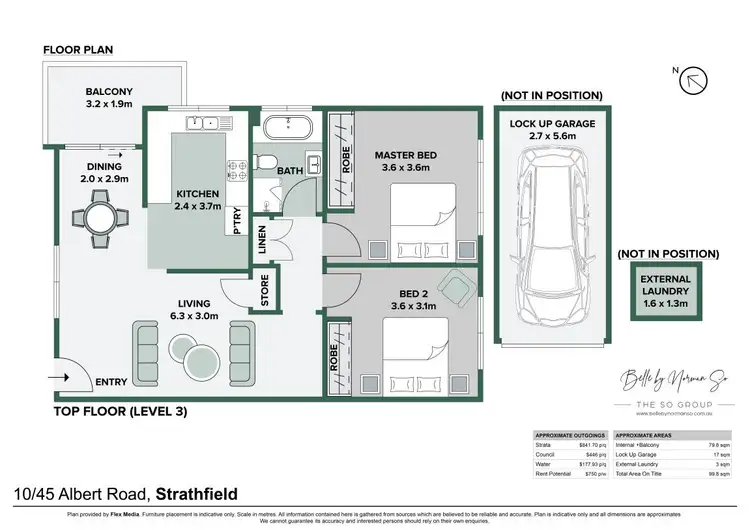 Floorplan of Homely apartment listing, 10/45-47 Albert Road, Strathfield NSW 2135