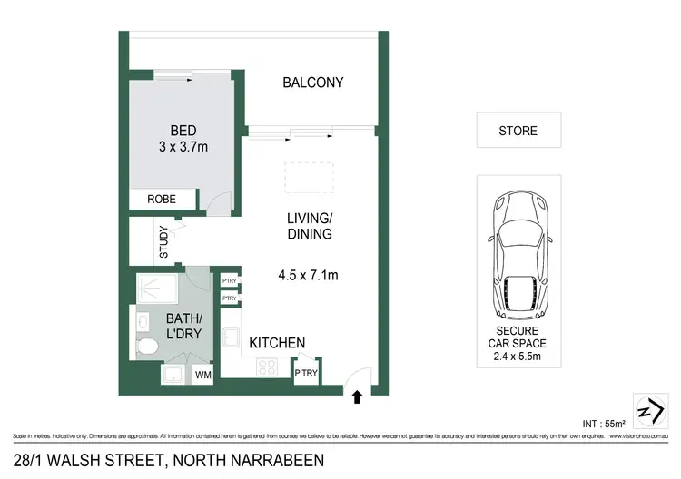 Floorplan of Homely unit listing, 28/1 Walsh Street, North Narrabeen NSW 2101