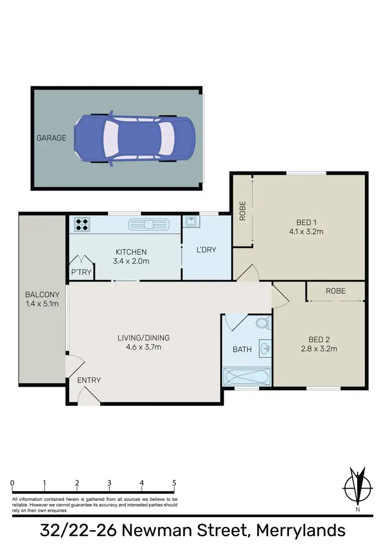 Floorplan of Homely unit listing, 32/22-26 Newman Street, Merrylands NSW 2160