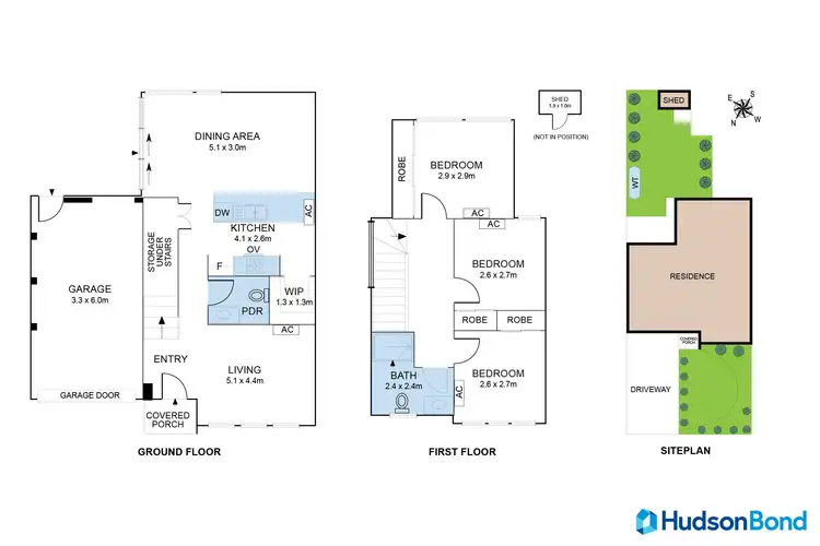 Floorplan of Homely townhouse listing, 1/244 Thompsons Road, Templestowe Lower VIC 3107