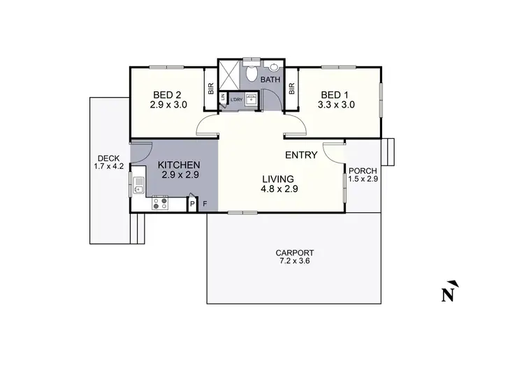 Floorplan of Homely unit listing, 59/322 Don Road, Badger Creek VIC 3777