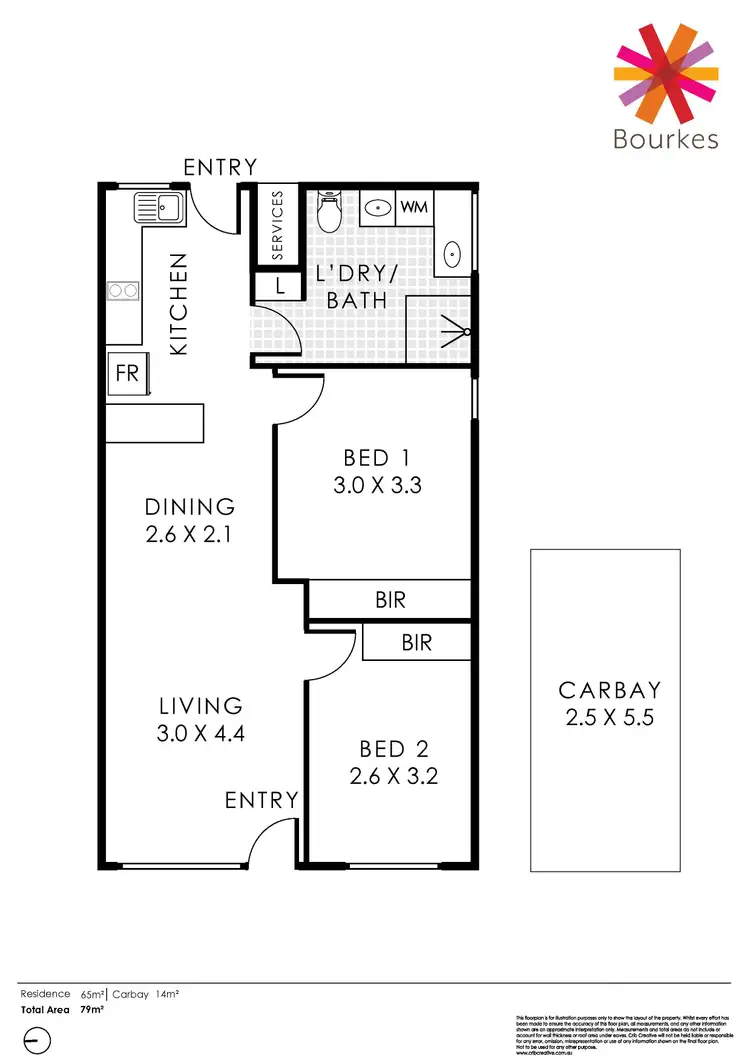 Floorplan of Homely apartment listing, 3/322 Canning Highway, Como WA 6152
