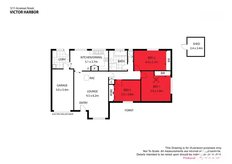 Floorplan of Homely retirement listing, 5/11 Acraman Street, Victor Harbor SA 5211