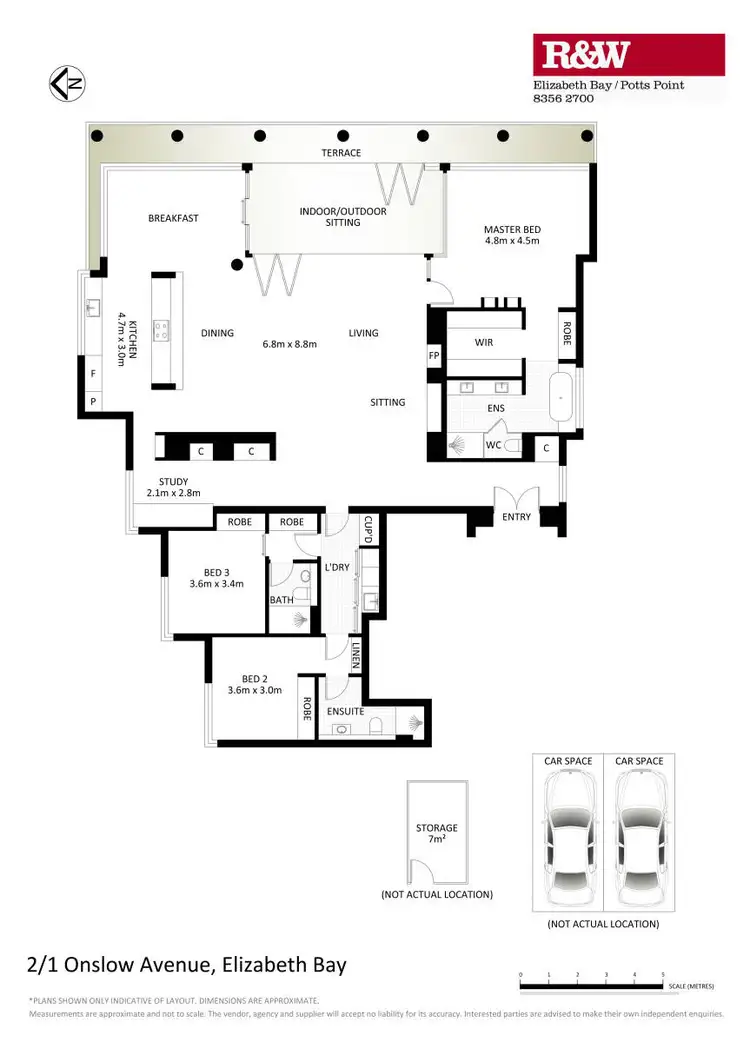 Floorplan of Homely apartment listing, 2/1 Onslow Avenue, Elizabeth Bay NSW 2011