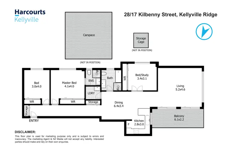 Floorplan of Homely apartment listing, 28/17 Kilbenny Street, Kellyville Ridge NSW 2155