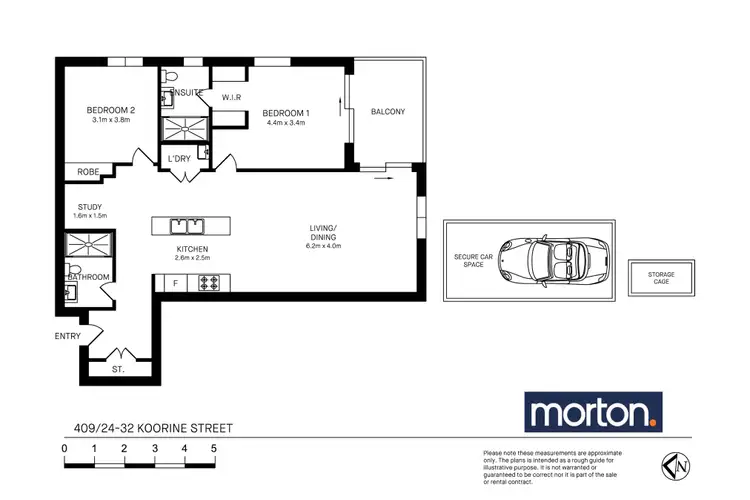 Floorplan of Homely unit listing, 409/24-32 Koorine Street, Ermington NSW 2115