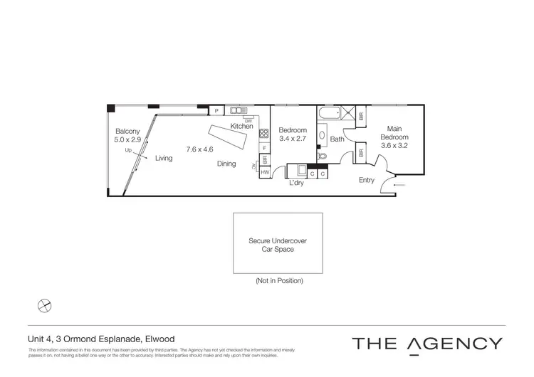 Floorplan of Homely apartment listing, 4/3 Ormond Esplanade, Elwood VIC 3184