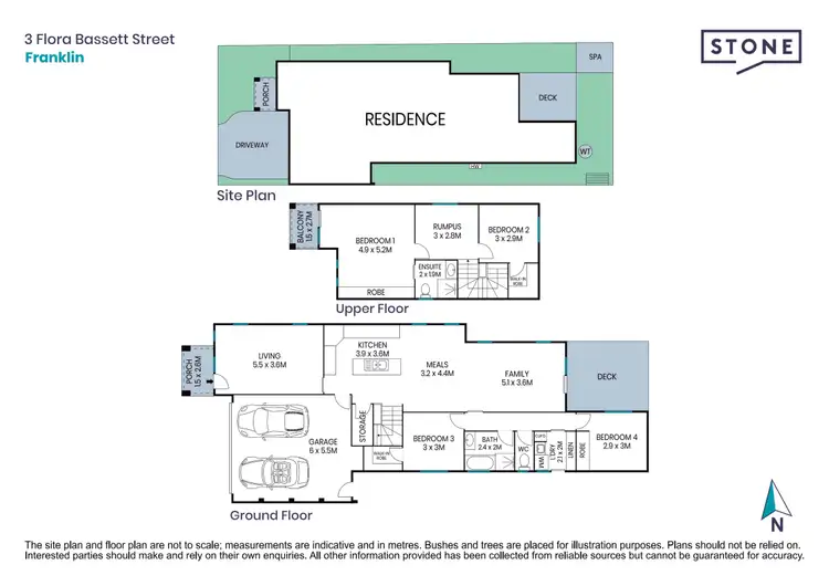 Floorplan of Homely house listing, 3 Flora Bassett Street, Franklin ACT 2913