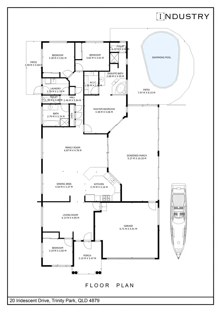 Floorplan of Homely house listing, 20 Iridescent Drive, Trinity Park QLD 4879