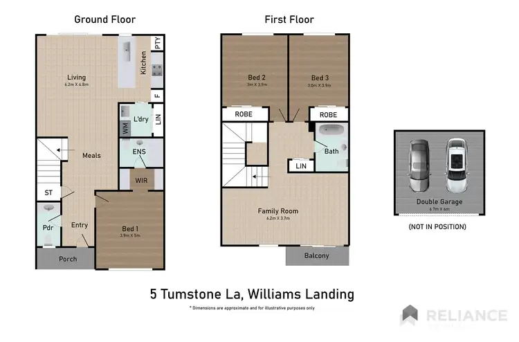 Floorplan of Homely townhouse listing, 5 Tumstone Lane, Williams Landing VIC 3027