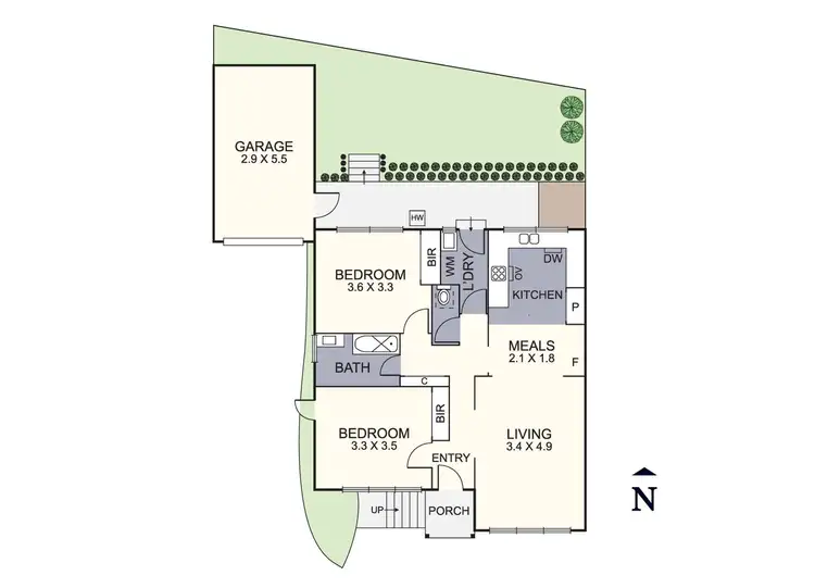 Floorplan of Homely unit listing, 2/3 Orchard Grove, Heathmont VIC 3135