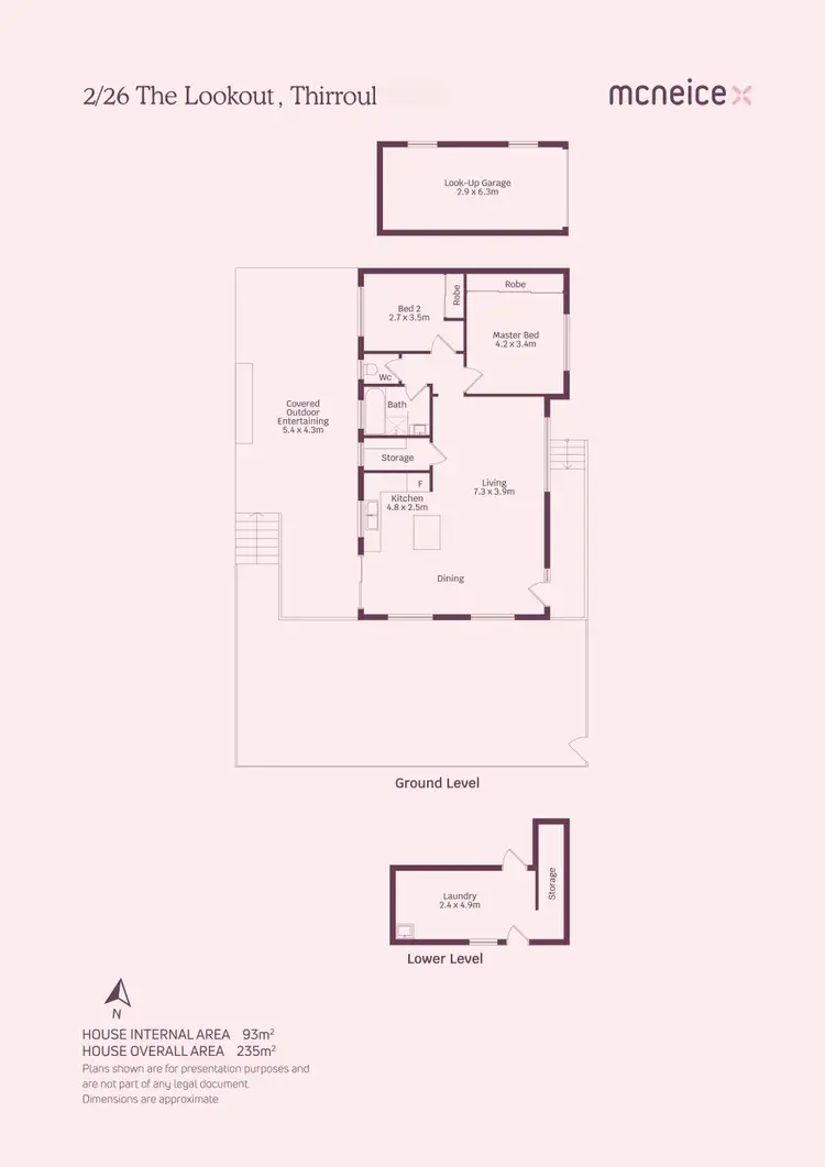 Floorplan of Homely villa listing, 2/26 The Lookout, Thirroul NSW 2515