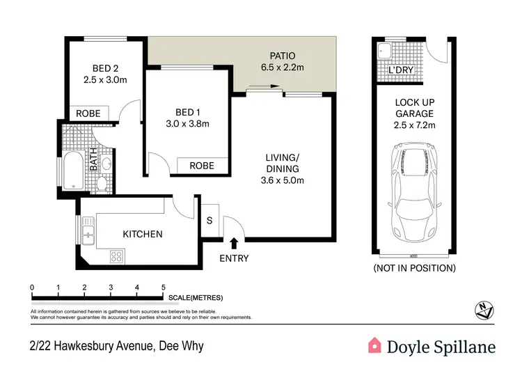 Floorplan of Homely apartment listing, 2/22 Hawkesbury Avenue, Dee Why NSW 2099