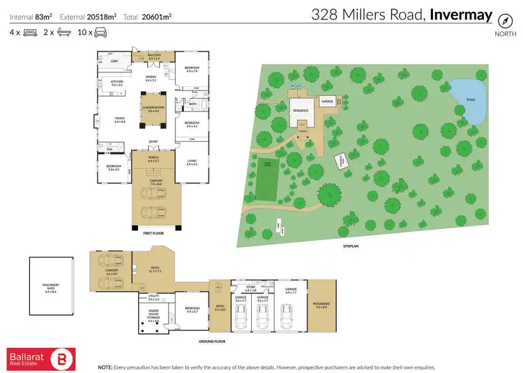 Floorplan of Homely house listing, 328 Millers Road, Invermay VIC 3352