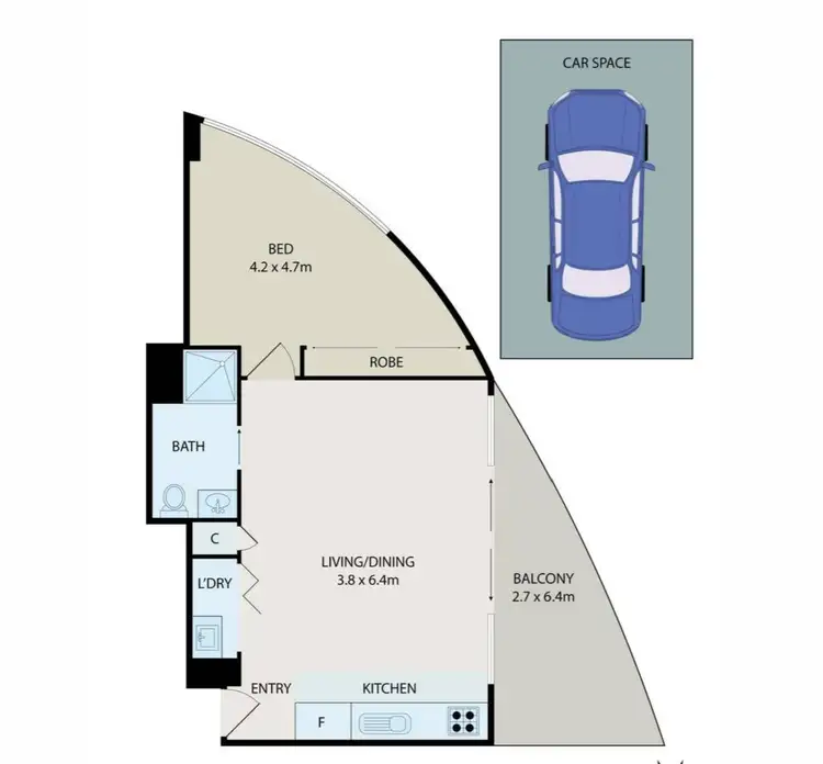 Floorplan of Homely apartment listing, 1104/1 Carter Street, Lidcombe NSW 2141