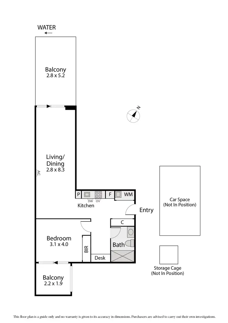 Floorplan of Homely apartment listing, 107/41 Nott Street, Port Melbourne VIC 3207