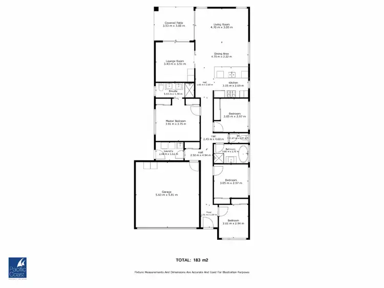 Floorplan of Homely house listing, 3 Riviera Street, Forster NSW 2428