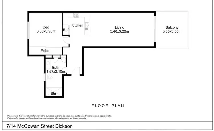 Floorplan of Homely apartment listing, 7/14 McGowan Street, Dickson ACT 2602