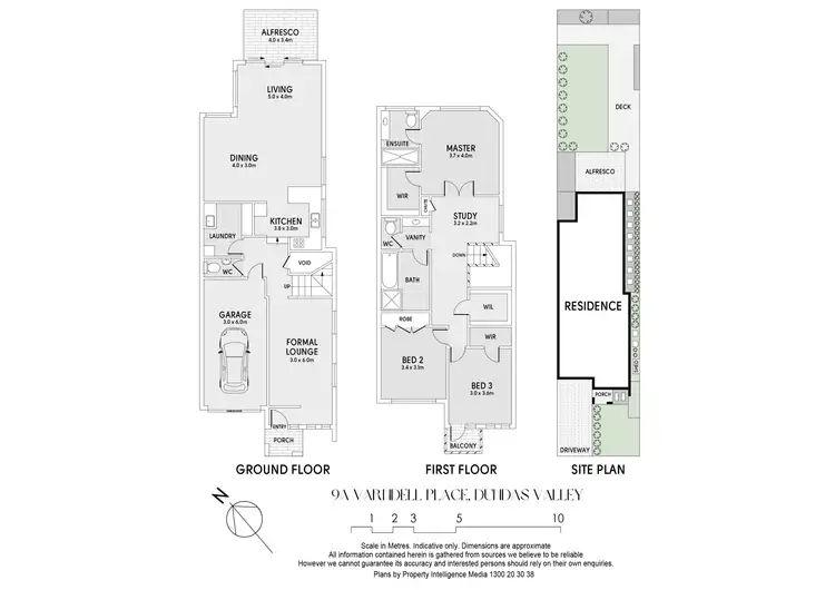 Floorplan of Homely semi-detached listing, 9A Varndell Place, Dundas Valley NSW 2117