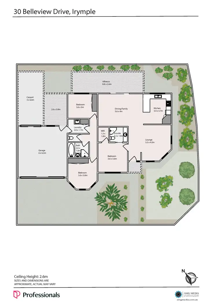 Floorplan of Homely house listing, 30 Belleview Drive, Irymple VIC 3498