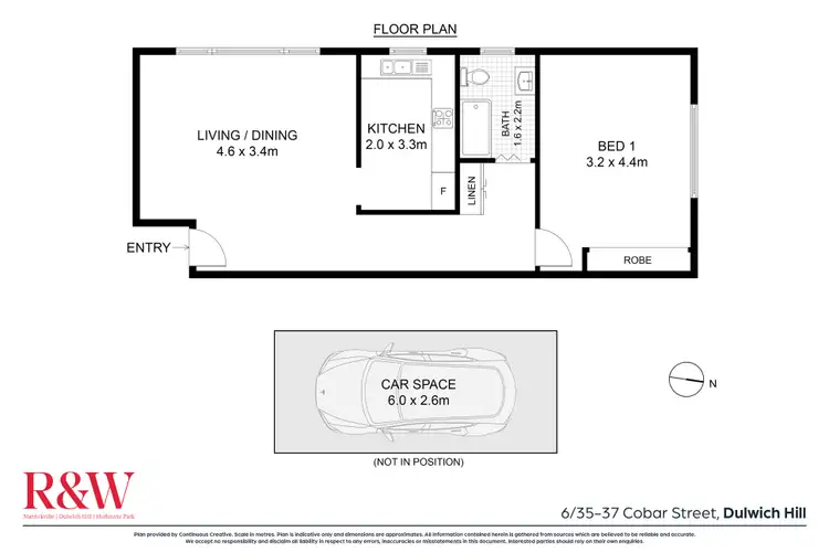 Floorplan of Homely apartment listing, 6/35 Cobar Street, Dulwich Hill NSW 2203