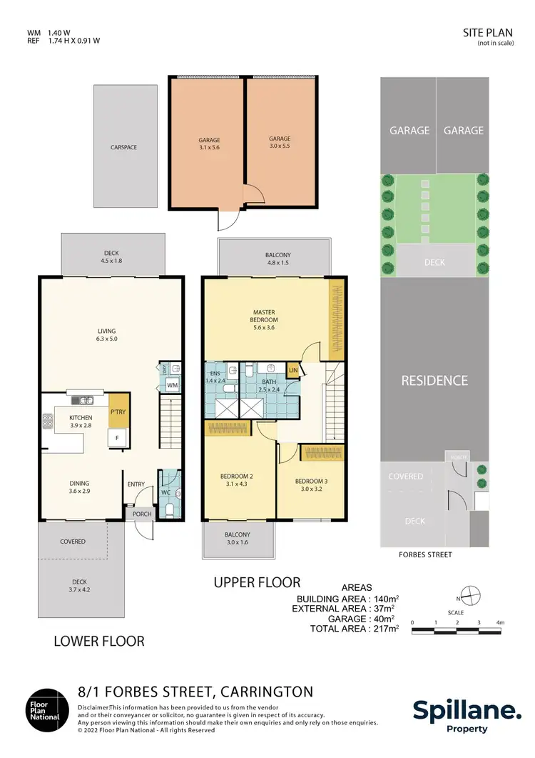 Floorplan of Homely townhouse listing, 8/1 Forbes Street, Carrington NSW 2294
