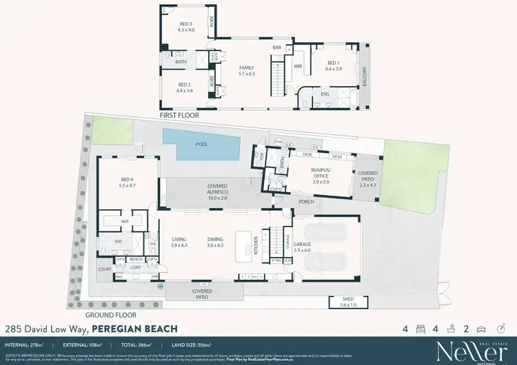 Floorplan of Homely house listing, 285 David Low Way, Peregian Beach QLD 4573
