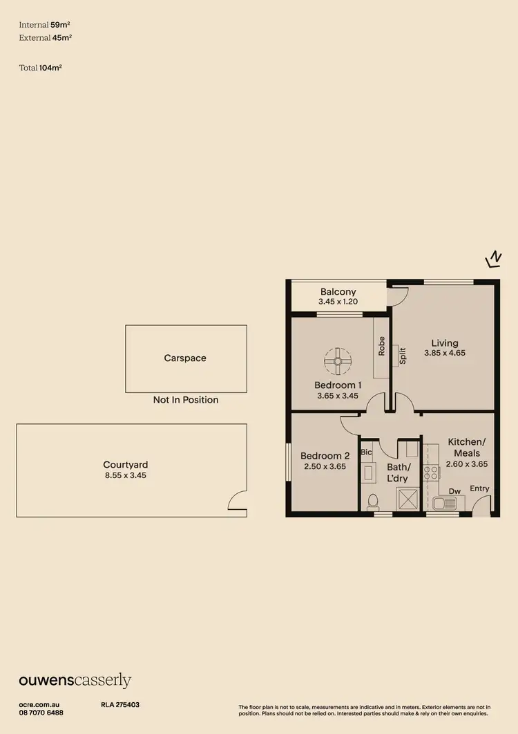 Floorplan of Homely unit listing, 6/13 Harvey Street, Marleston SA 5033