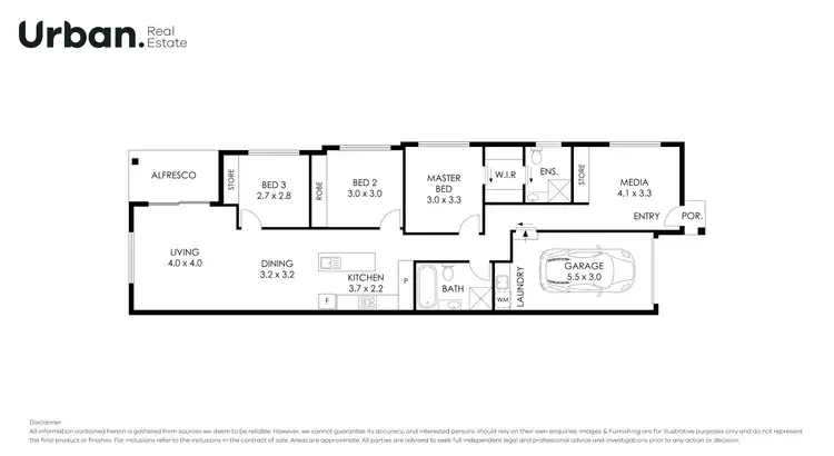 Floorplan of Homely townhouse listing, 3a Bowral Crescent, Tullimbar NSW 2527