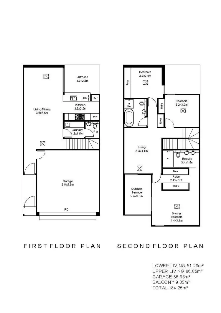Floorplan of Homely townhouse listing, 5/501 Fullarton Road, Highgate SA 5063