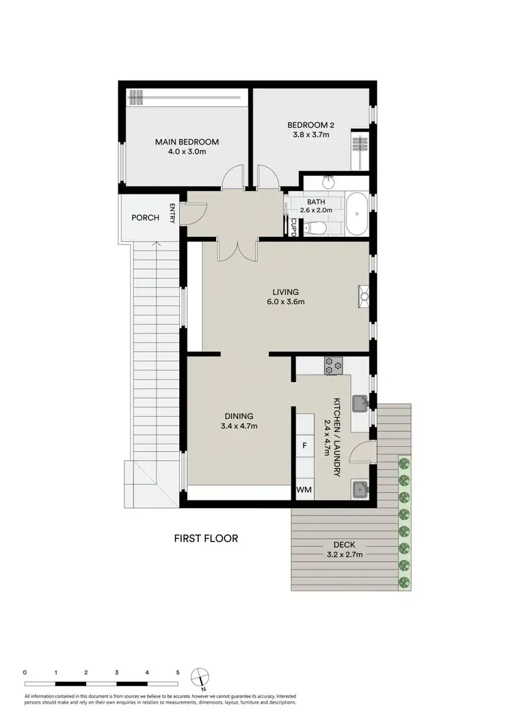 Floorplan of Homely apartment listing, 6/86 Dickens Street, Elwood VIC 3184