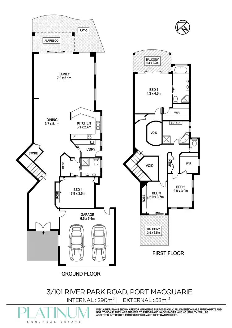 Floorplan of Homely townhouse listing, 3/101 River Park Road, Port Macquarie NSW 2444