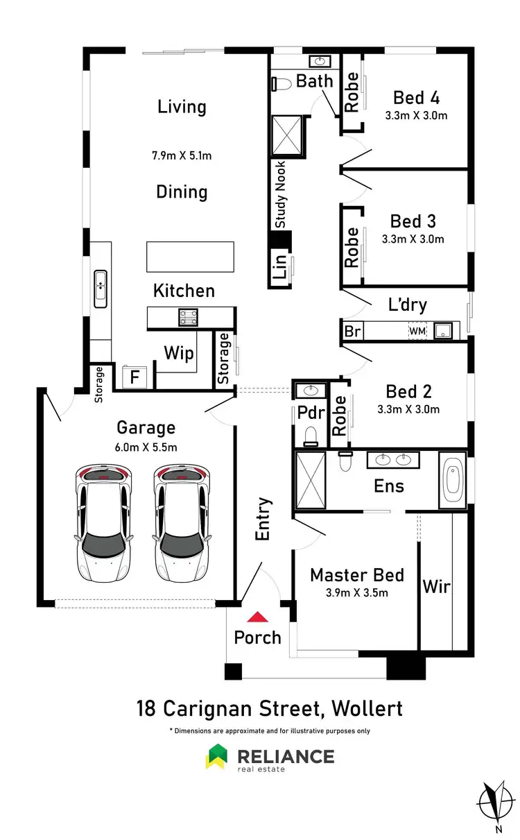 Floorplan of Homely house listing, 18 Carignan Street, Wollert VIC 3750
