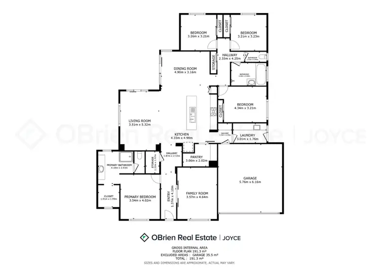 Floorplan of Homely house listing, 48 Noarana Drive, Benalla VIC 3672