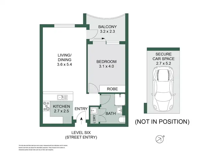 Floorplan of Homely apartment listing, 609/40 King Street, Wollstonecraft NSW 2065