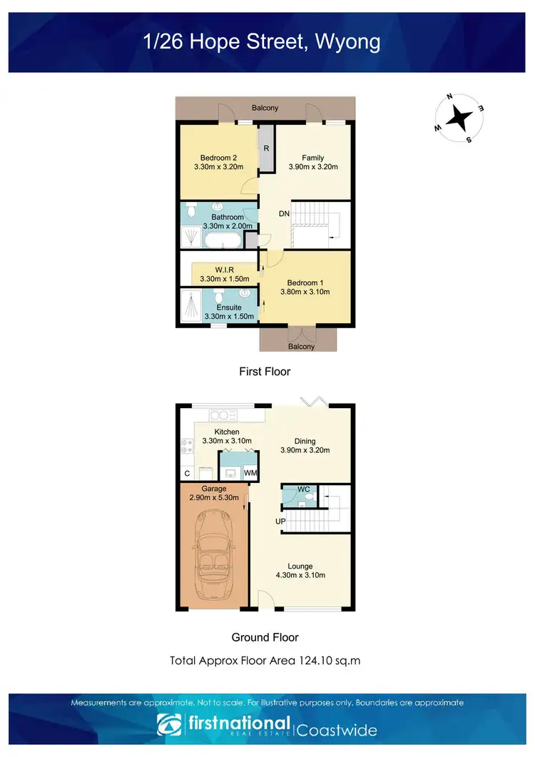 Floorplan of Homely townhouse listing, 1/26 Hope Street, Wyong NSW 2259