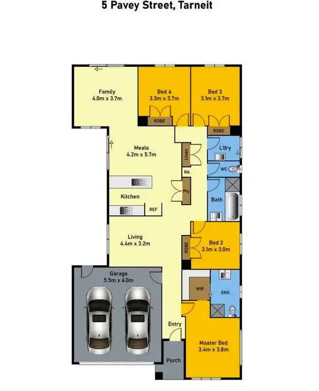 Floorplan of Homely house listing, 5 Pavey Street, Tarneit VIC 3029