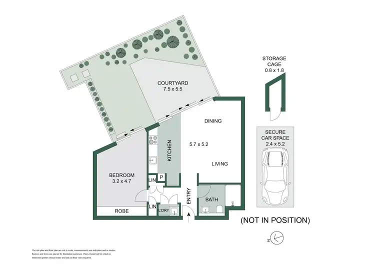 Floorplan of Homely apartment listing, 209/5 Belmont Avenue, Wollstonecraft NSW 2065
