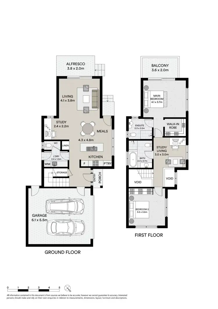 Floorplan of Homely townhouse listing, 5/302 Clayton Street, Canadian VIC 3350