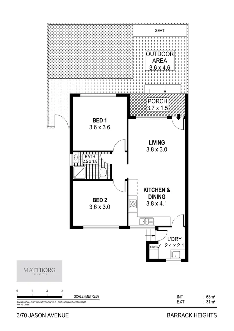 Floorplan of Homely villa listing, 3/70 Jason Avenue, Barrack Heights NSW 2528