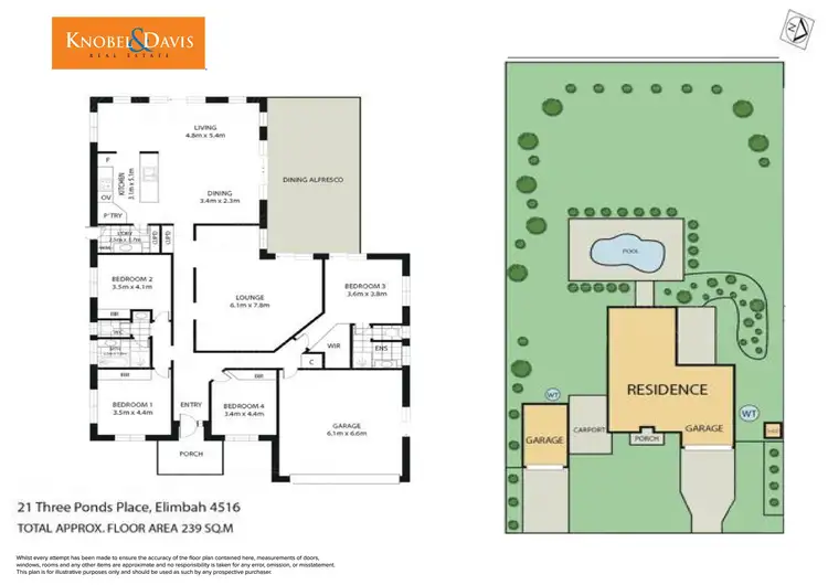 Floorplan of Homely house listing, 19-21 Three Ponds Place, Elimbah QLD 4516