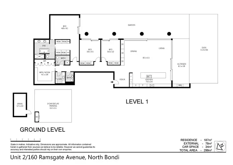 Floorplan of Homely unit listing, 2/160 Ramsgate Avenue, Bondi Beach NSW 2026